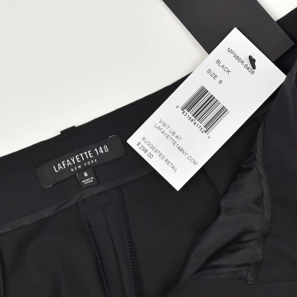 Lafayette 148 Pleated Bermuda Shorts Black NEW 6 - Picture 6 of 6